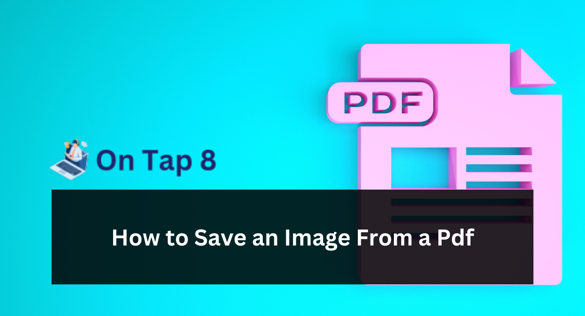How to Save an Image From a Pdf